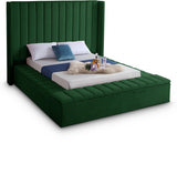 Kiki Green Velvet Full Bed from Meridian - Luna Furniture