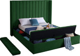 Kiki Green Velvet King Bed from Meridian - Luna Furniture