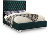 Lexi Green Velvet King Bed from Meridian - Luna Furniture