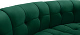 Limitless Green Modular Velvet 14-Piece Sectional from Meridian - Luna Furniture