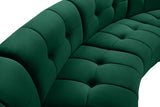 Limitless Green Modular Velvet 14-Piece Sectional from Meridian - Luna Furniture