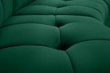 Limitless Green Modular Velvet 14-Piece Sectional from Meridian - Luna Furniture