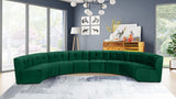 Limitless Green Modular Velvet 8-Piece Sectional from Meridian - Luna Furniture