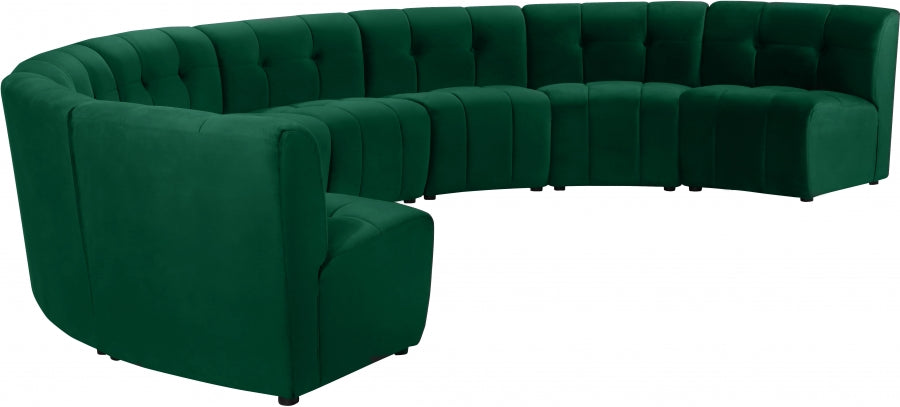 Limitless Green Modular Velvet 8-Piece Sectional from Meridian - Luna Furniture