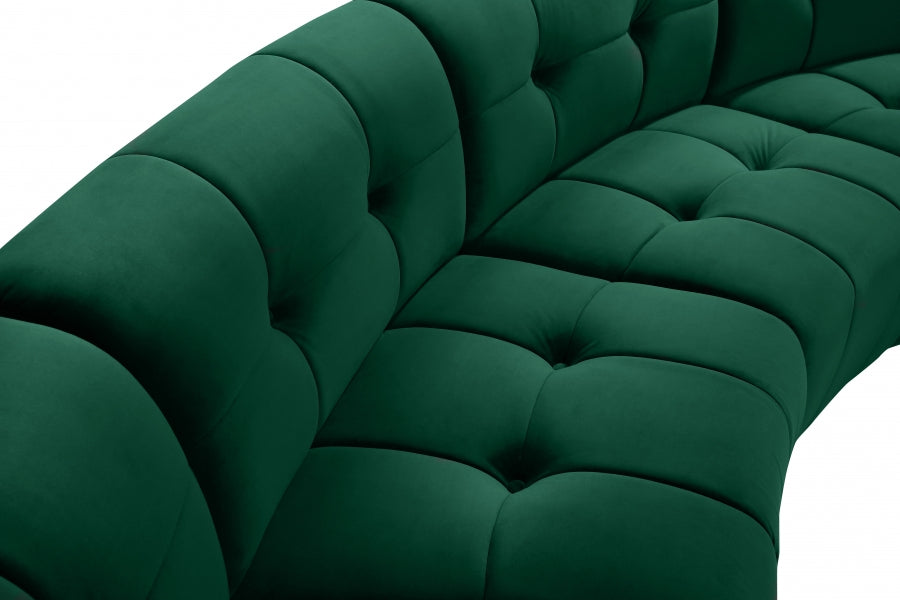 Limitless Green Modular Velvet 8-Piece Sectional from Meridian - Luna Furniture