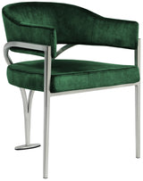 Madelyn Green Velvet Dining Chair, Set of 2 from Meridian - Luna Furniture