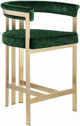 Marcello Green Counter Stool from Meridian - Luna Furniture