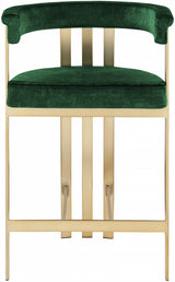 Marcello Green Counter Stool from Meridian - Luna Furniture