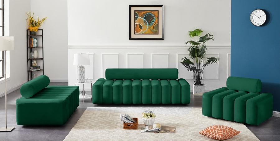 Melody Green Velvet Chair from Meridian - Luna Furniture