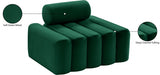 Melody Green Velvet Chair from Meridian - Luna Furniture