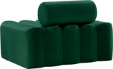 Melody Green Velvet Chair from Meridian - Luna Furniture