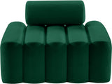 Melody Green Velvet Chair from Meridian - Luna Furniture