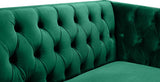 Michelle Green Velvet Sofa from Meridian - Luna Furniture