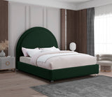 Milo Green Boucle Fabric Queen Bed from Meridian - Luna Furniture