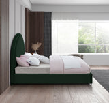 Milo Green Boucle Fabric Queen Bed from Meridian - Luna Furniture