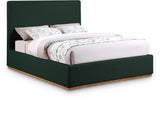 Monaco Green Boucle Fabric Full Bed from Meridian - Luna Furniture