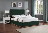 Monaco Green Boucle Fabric Full Bed from Meridian - Luna Furniture