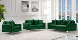 Naomi Green Velvet Chair from Meridian - Luna Furniture