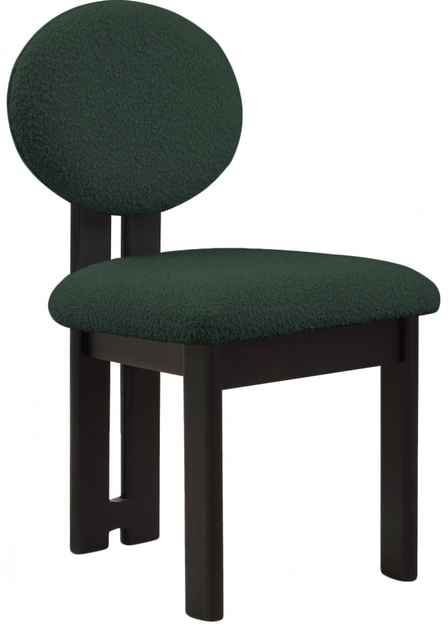 Green Napa Boucle Fabric Dining Chair, Set of 2 from Meridian - Luna Furniture