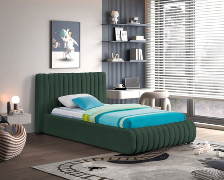 Nash Green Nash Boucle Fabric Twin Bed from Meridian - Luna Furniture