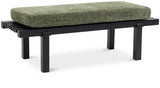 Green Naya Chennile Fabric Bench from Meridian - Luna Furniture