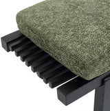 Green Naya Chennile Fabric Bench from Meridian - Luna Furniture