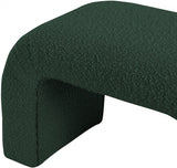 Niagara Green Boucle Fabric Bench from Meridian - Luna Furniture