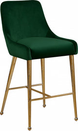 Owen Green Velvet Counter Stool, Set of 2 from Meridian - Luna Furniture