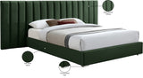 Pablo Green Velvet Queen Bed from Meridian - Luna Furniture