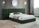 Pablo Green Velvet Queen Bed from Meridian - Luna Furniture