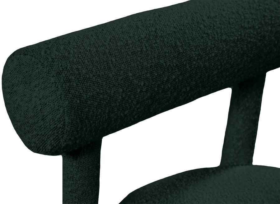 Parlor Green Boucle Fabric Accent Chair from Meridian - Luna Furniture