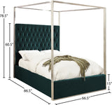 Porter Green Velvet Queen Bed from Meridian - Luna Furniture