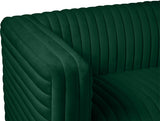 Ravish Green Velvet Loveseat from Meridian - Luna Furniture