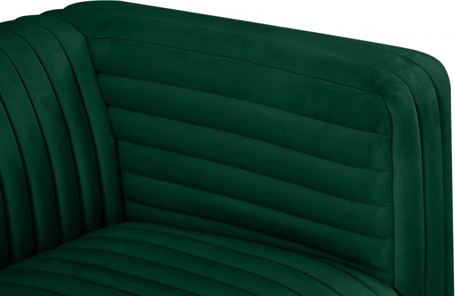 Ravish Green Velvet Loveseat from Meridian - Luna Furniture