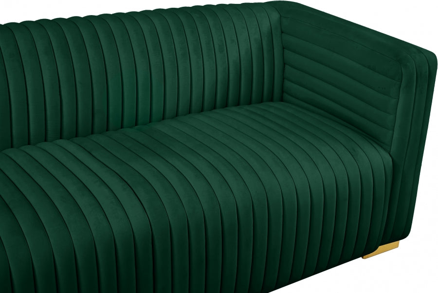 Ravish Green Velvet Sofa from Meridian - Luna Furniture