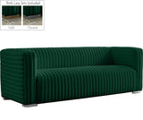 Ravish Green Velvet Sofa from Meridian - Luna Furniture