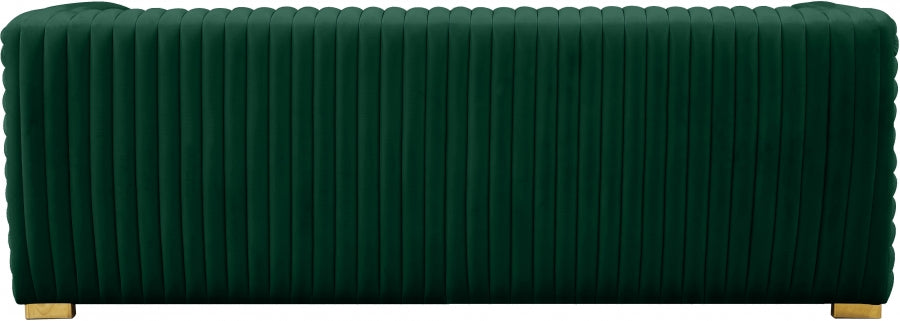 Ravish Green Velvet Sofa from Meridian - Luna Furniture