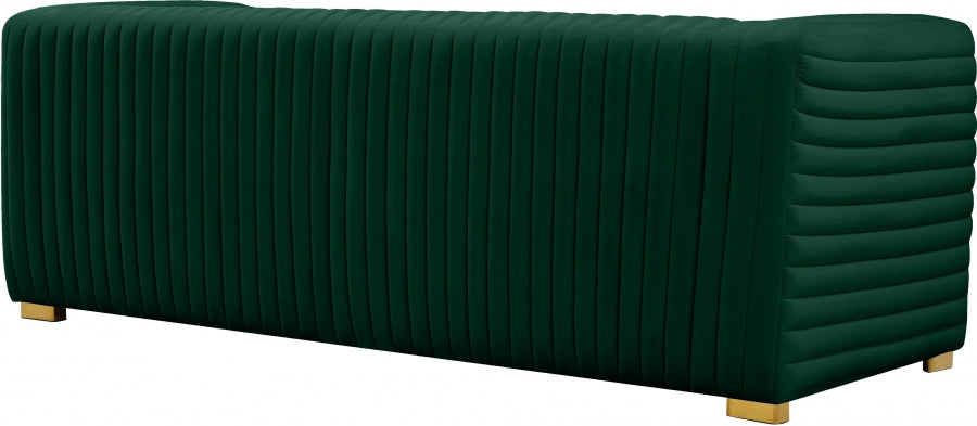 Ravish Green Velvet Sofa from Meridian - Luna Furniture