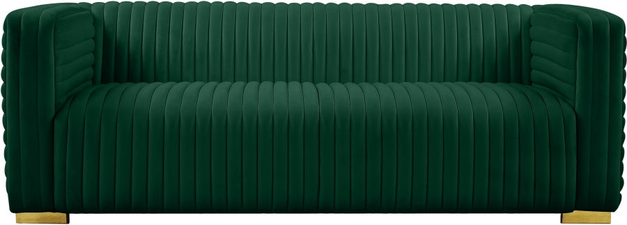 Ravish Green Velvet Sofa from Meridian - Luna Furniture