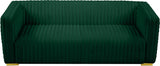 Ravish Green Velvet Sofa from Meridian - Luna Furniture