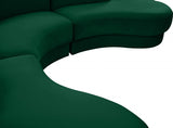 Rosa Green Velvet 3pc. Sectional from Meridian - Luna Furniture