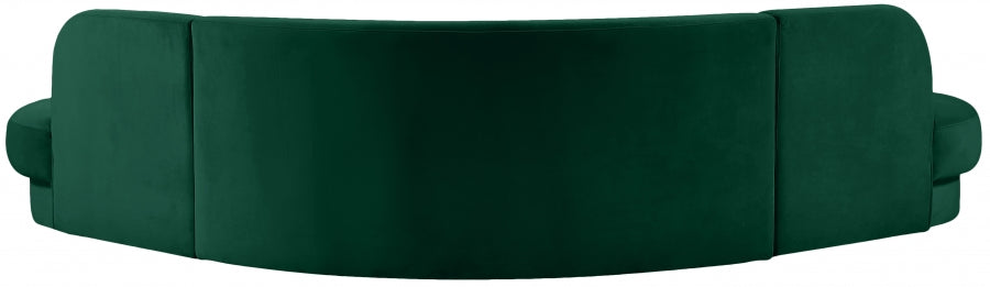 Rosa Green Velvet 3pc. Sectional from Meridian - Luna Furniture