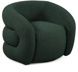 Green Roxbury Boucle Fabric Dining Chair / Accent Chair from Meridian - Luna Furniture