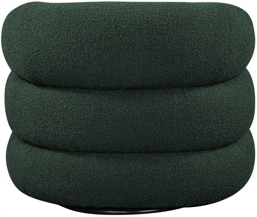 Green Roxbury Boucle Fabric Dining Chair / Accent Chair from Meridian - Luna Furniture