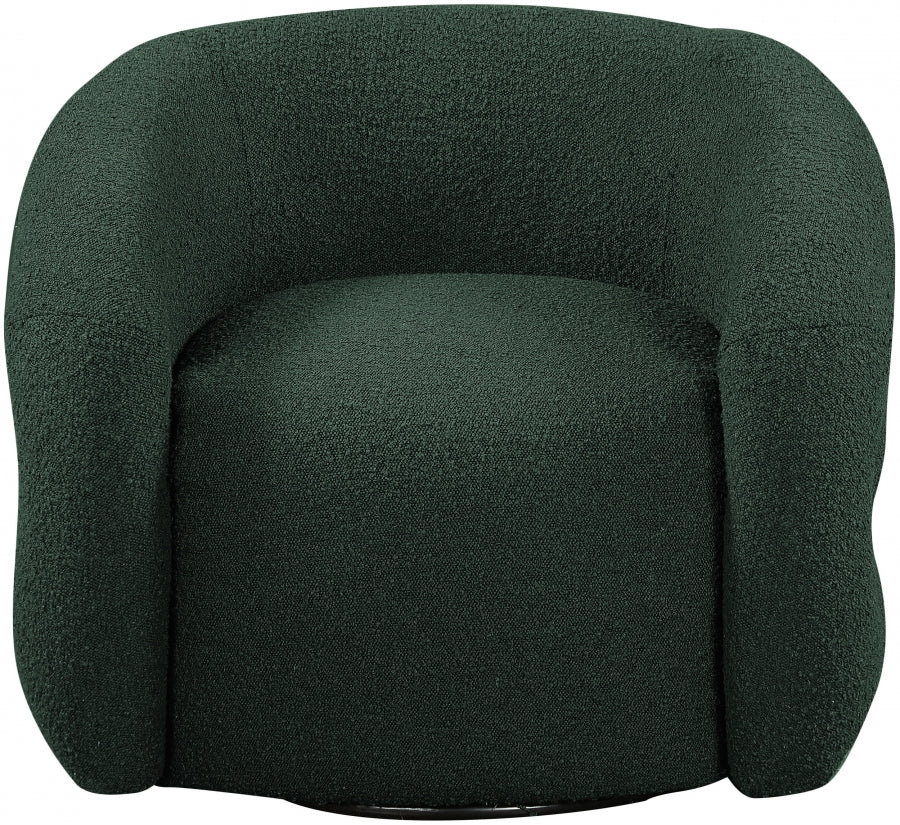 Green Roxbury Boucle Fabric Dining Chair / Accent Chair from Meridian - Luna Furniture