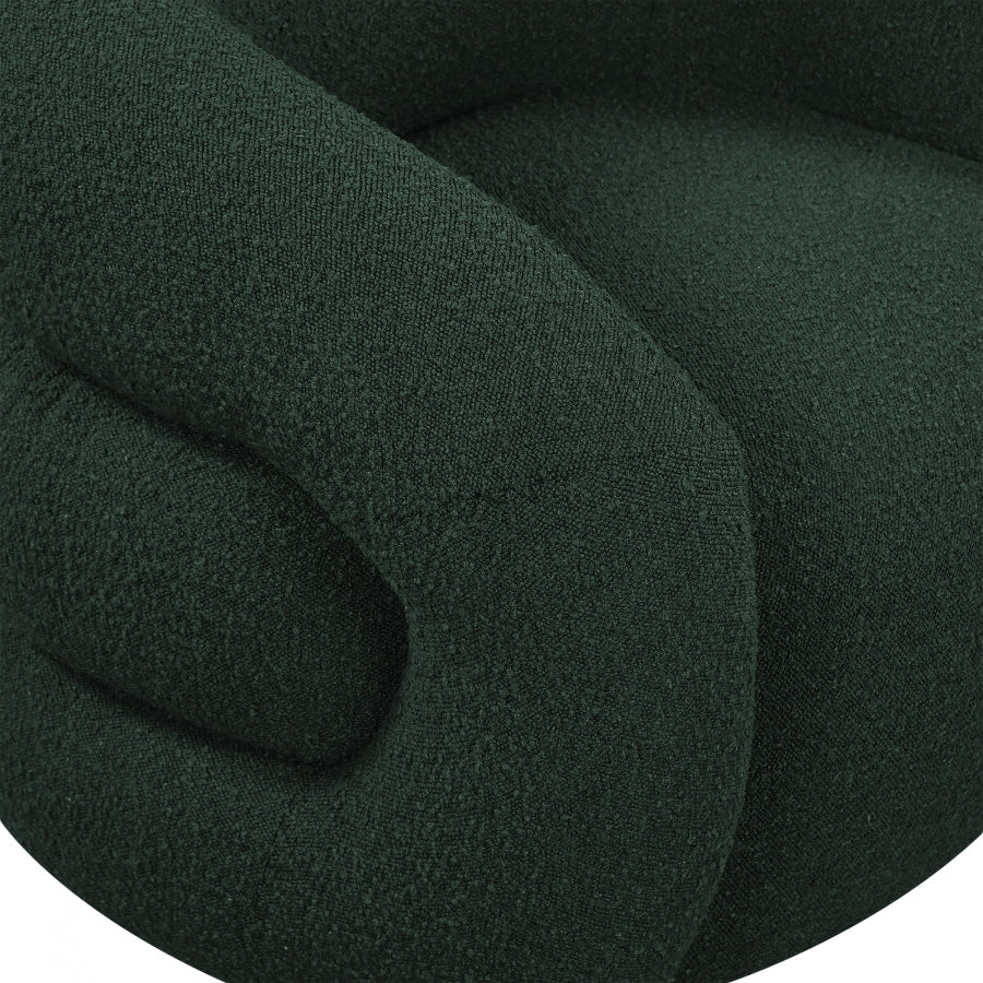 Green Roxbury Boucle Fabric Dining Chair / Accent Chair from Meridian - Luna Furniture