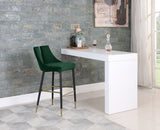 Sleek Green Bar Stool, Set of 2 from Meridian - Luna Furniture