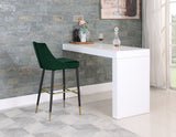 Sleek Green Bar Stool, Set of 2 from Meridian - Luna Furniture