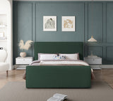 Green Stylus Boucle Fabric Full Bed from Meridian - Luna Furniture