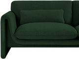 Green Stylus Boucle Fabric Sofa from Meridian - Luna Furniture